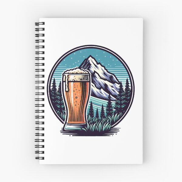 Item preview, mountain peaks beer Alps designed and sold by Slowerblue.