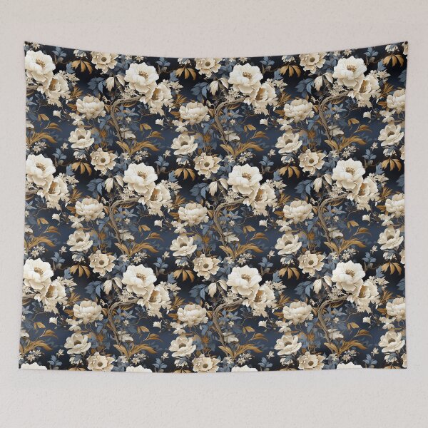 Item preview, Elegant vintage floral seamless pattern designed and sold by MiraCleAI.
