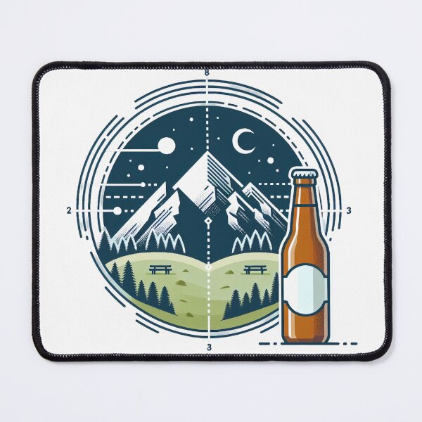 Item preview, mountain peaks beer Alps designed and sold by Slowerblue.