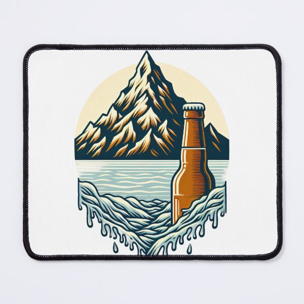 Item preview, mountain peaks beer Alps designed and sold by Slowerblue.