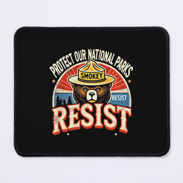 Item preview, Retro Protect Our National Parks Smokey Resist designed and sold by GrulkeNedrow.