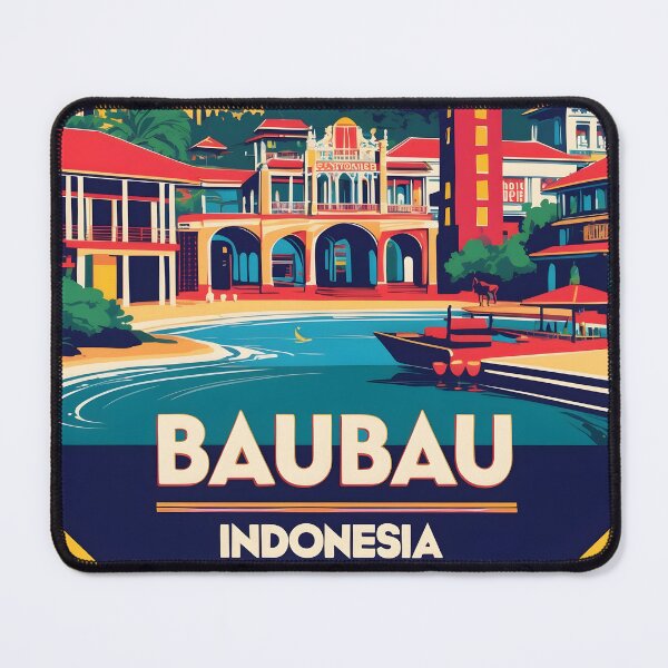 Item preview, Baubau Alam Indonesia Vintage Travel Tourism designed and sold by TravelersGems.