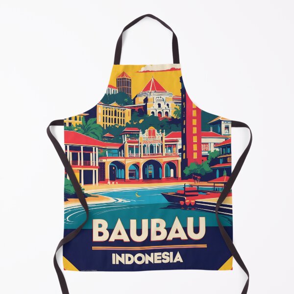 Item preview, Baubau Alam Indonesia Vintage Travel Tourism designed and sold by TravelersGems.