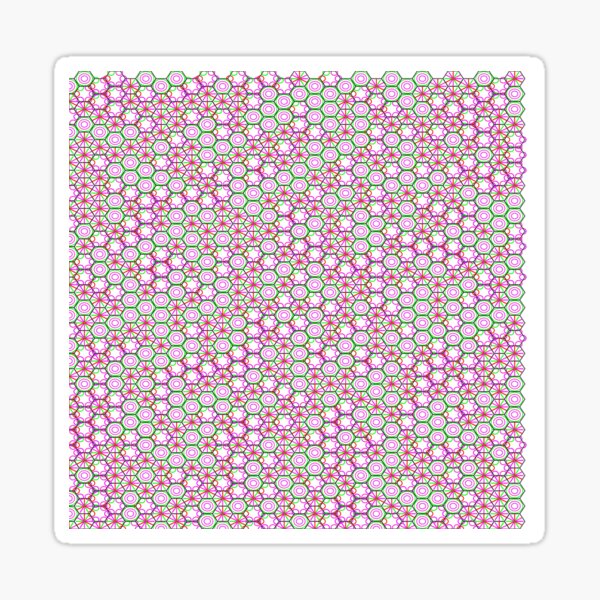 Art Nouveau Styles Geometric Pattern Design Sticker