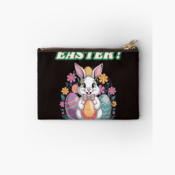 Item preview, Happy Easter! With Easter bunny and Easter egg designed and sold by Agu210.