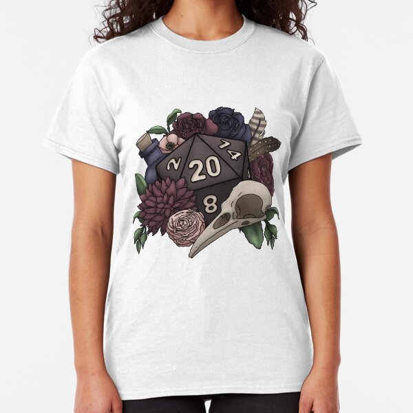 Necromancer D20 Tabletop RPG Gaming Dice Classic T-Shirt