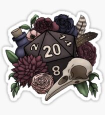 Necromancer D20 Tabletop RPG Gaming Dice Sticker