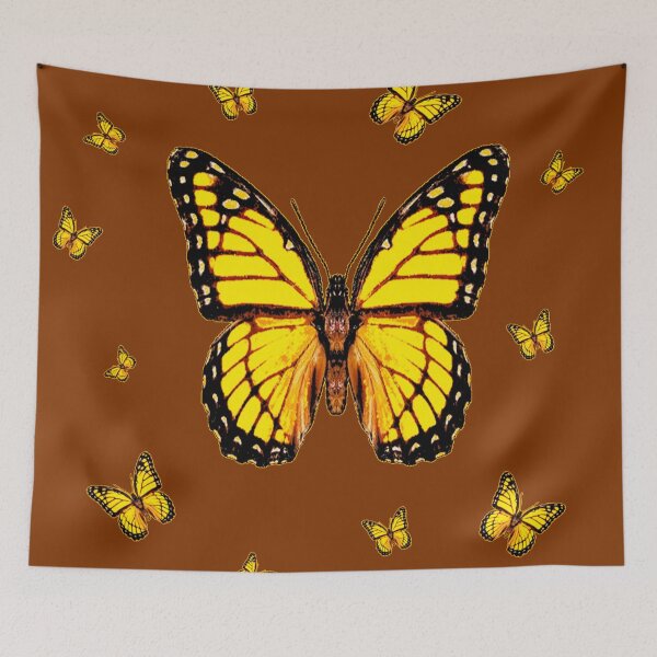 Item preview,   COFFEE COLOR AND YELLOW MONARCH BUTTERFLIES designed and sold by sharlesart.