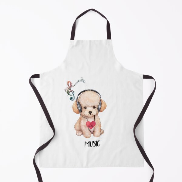 Item preview, Poodle with Headphone designed and sold by Rosaliartbook.