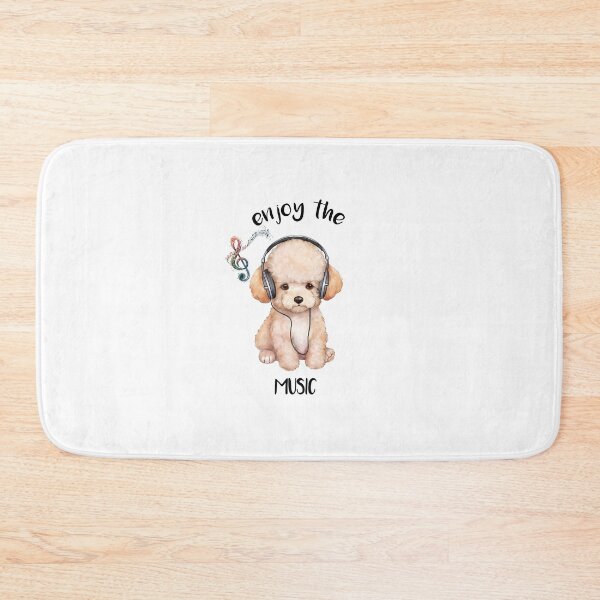 Item preview, Poodle with Headphone designed and sold by Rosaliartbook.