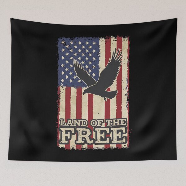 Item preview, Land Of The Free USA Flag designed and sold by MALIKABO.