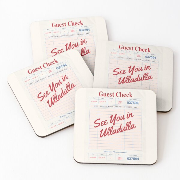 Item preview, See You in Ulladulla - Vintage Diner Guest Check Travel Print designed and sold by RM-Journey.