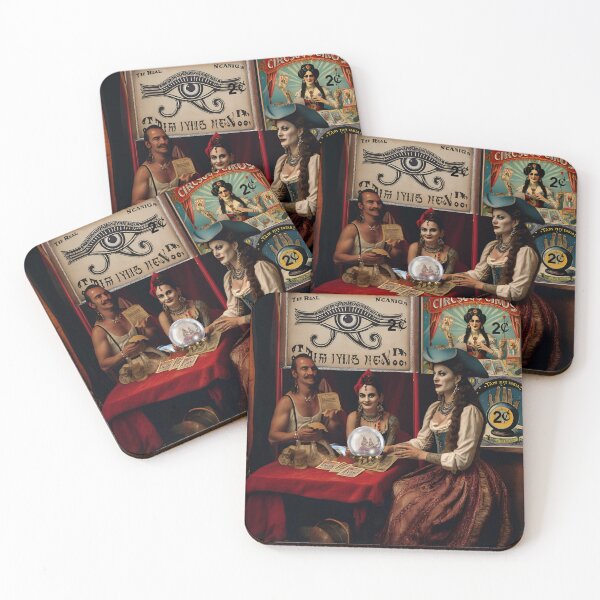 Item preview, a psychic from the 1920's gives a reading with her crystal ball for 2 cents tarot card reading included designed and sold by The Far Far North.
