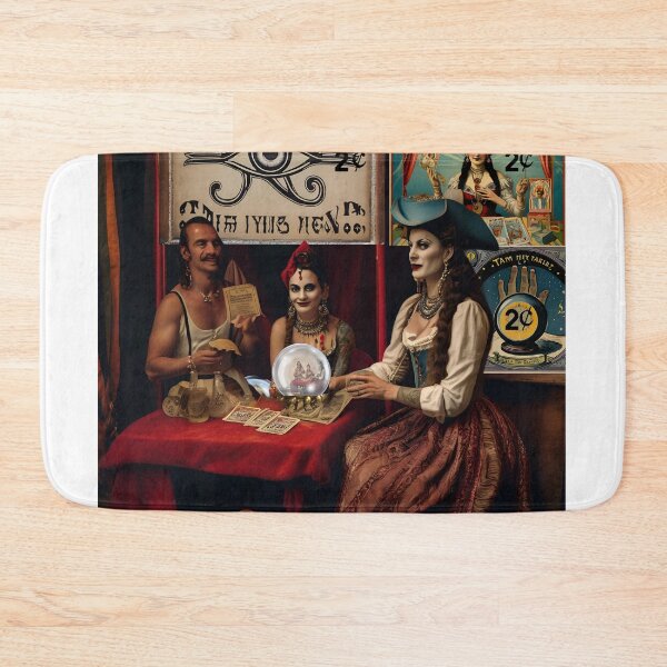 Item preview, a psychic from the 1920's gives a reading with her crystal ball for 2 cents tarot card reading included designed and sold by The Far Far North.
