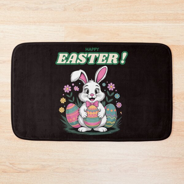 Item preview, Happy Easter! With Easter bunny and Easter egg designed and sold by Agu210.