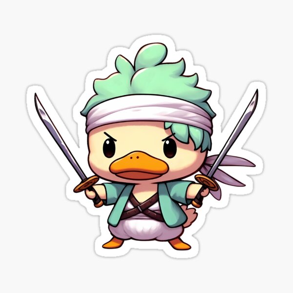 Item preview, Fearless Samurai Duck with Twin Swords designed and sold by Kwanbaba21.