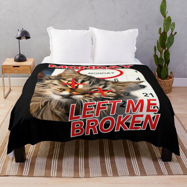Item preview, Monday Left Me Broken – Chaotic Cat! designed and sold by Dopamine Daydream.