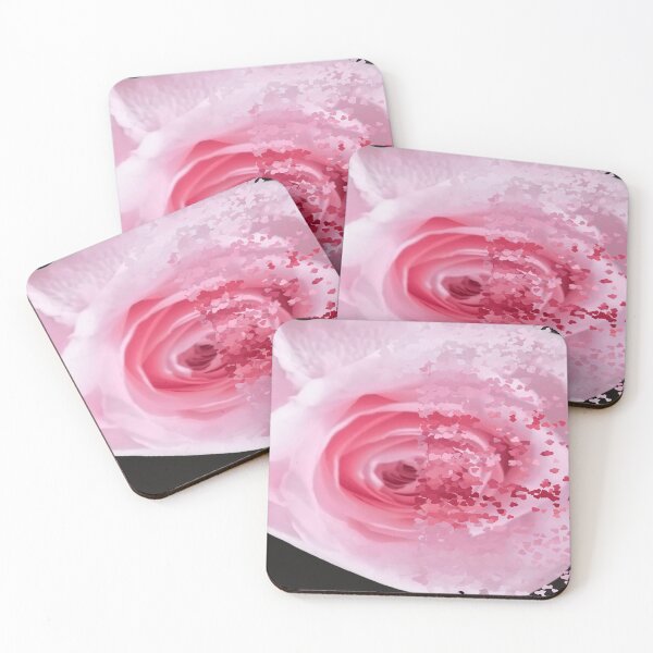 Artikelvorschau, Romantische rosa Rosenherzen. Foto mit kreativen digitalen Effekten bearbeitet. entworfen und verkauft von TAnnao.