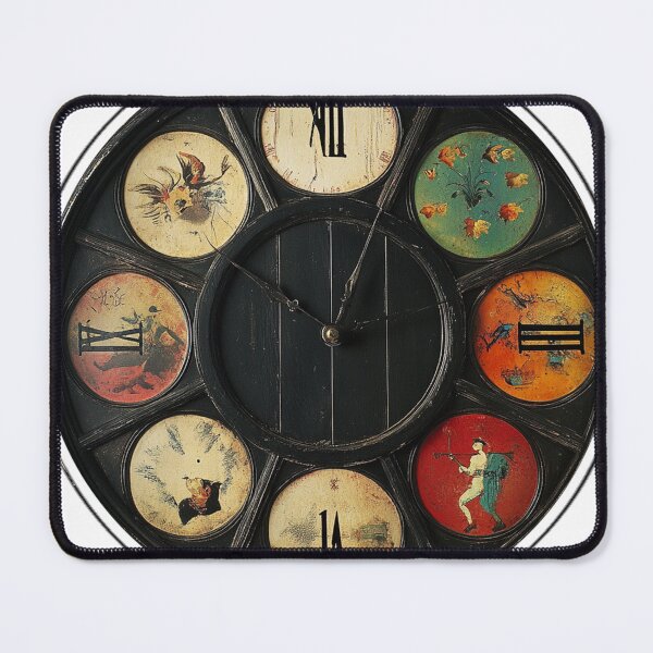 Item preview, Vintage Kaleidoscope: Artistic Roman Numeral Wall Clock designed and sold by Creet-Design.