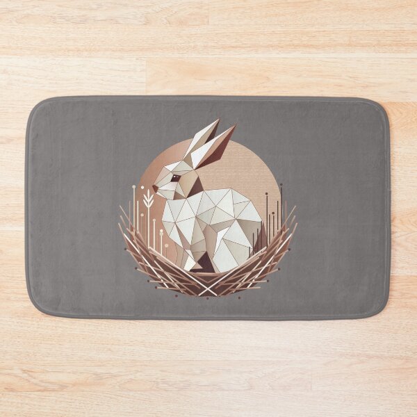 Item preview, Geometric bunny in a nest – stylish Easter design designed and sold by Kisho.