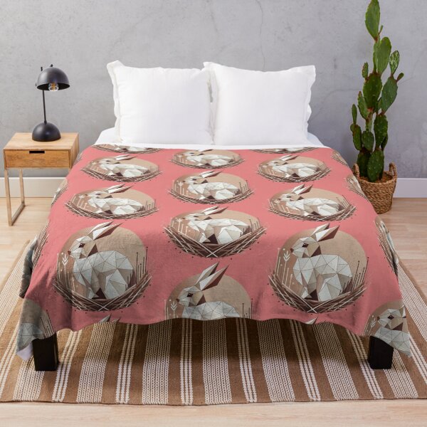Item preview, Geometric bunny in a nest – stylish Easter design designed and sold by Kisho.