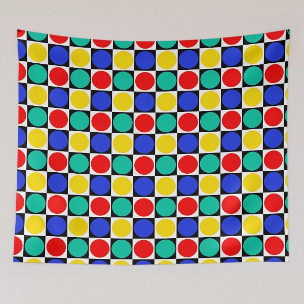 Item preview, Colorful Checkered Circles Pattern Design  designed and sold by PatternTitan.