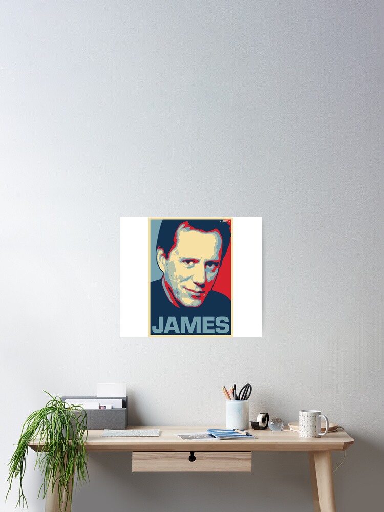 Thumbnail 2 of 3, Poster, James designed and sold by DAFTFISH.