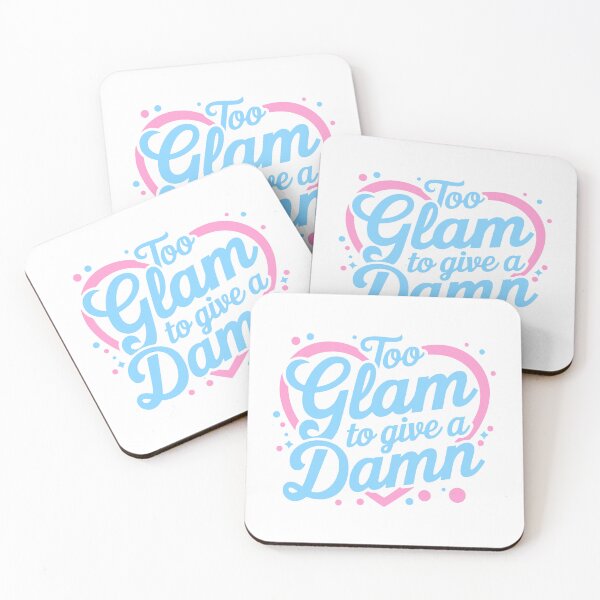 Item preview, Too Glam To Give A Damn! Pink Heart designed and sold by PMCreative.