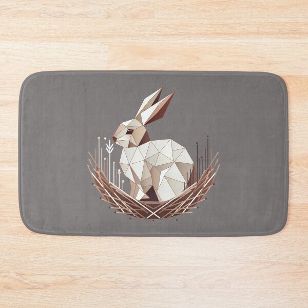 Item preview, Geometric bunny in a nest – stylish Easter design designed and sold by Kisho.