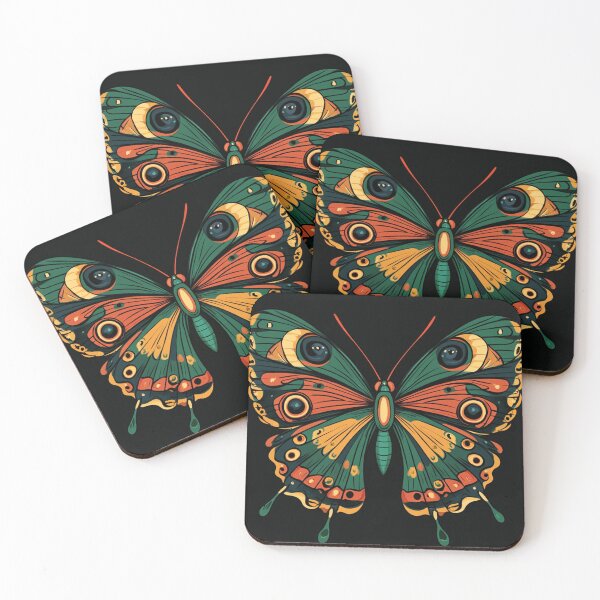 Item preview, Emerald Monarch: Vintage-Modern Butterfly Art designed and sold by Creet-Design.