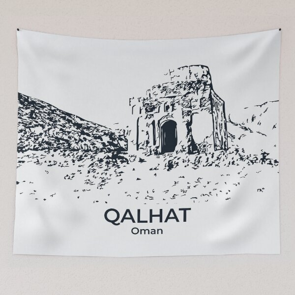Item preview, Qalhat - Oman designed and sold by Lakeric Cityscapes.