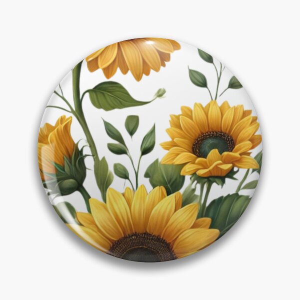 Item preview, Sunflower Bliss - Vibrant Floral Pattern designed and sold by EllsLittleStore.