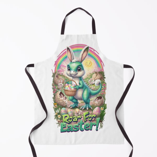 Item preview, Roar for Easter - Dinosaur with Bunny Ears designed and sold by ZerotwoStudio.