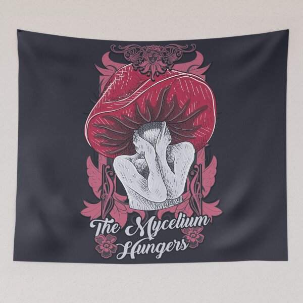 Item preview, The Mycelium Hungers Red designed and sold by Milena R..