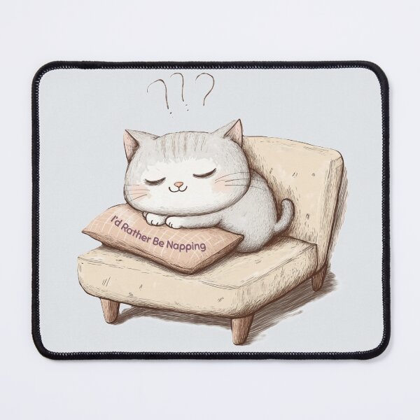 Item preview, Lazy Cat Snooze - Cute Kawaii Sticker, Funny T-Shirt with Inscription I Prefer to Sleep for Gen Z. designed and sold by Zentuary.