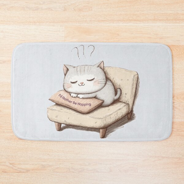 Item preview, Lazy Cat Snooze - Cute Kawaii Sticker, Funny T-Shirt with Inscription I Prefer to Sleep for Gen Z. designed and sold by Zentuary.