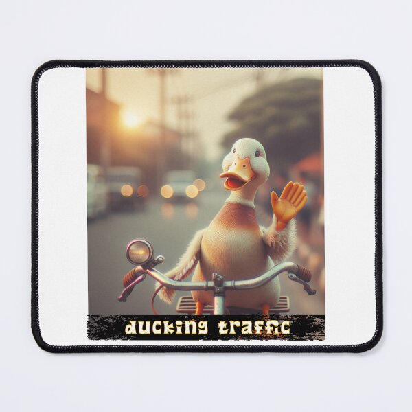 Item preview, Ducking Traffic – Funny Duck on a Bike T-Shirt designed and sold by MTeesGA.