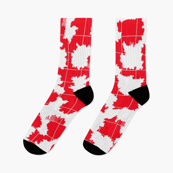 Item preview, Red White Irregular Abstract Pattern Design  designed and sold by PatternTitan.