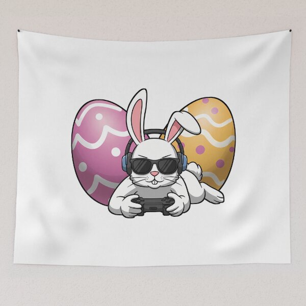 Item preview, Happy Easter Day Video Game Bunny Eggs designed and sold by Dot1001.