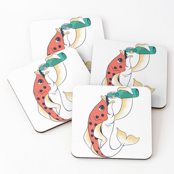 Item preview, Red Fish Drinking designed and sold by mermaids001.