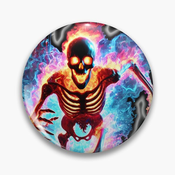 Artikelvorschau, Neon Inferno Skelett – SURVIVAL Edition entworfen und verkauft von FusionCipher.