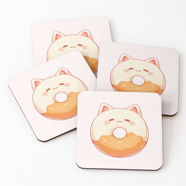 Aperçu de l'œuvre Beignet glacé au chat créée et vendue par NikoNekoDesigns.