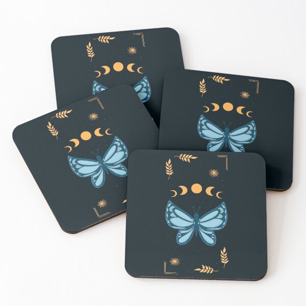 Item preview, Butterfly with moon phases card designed and sold by LayIlustra.