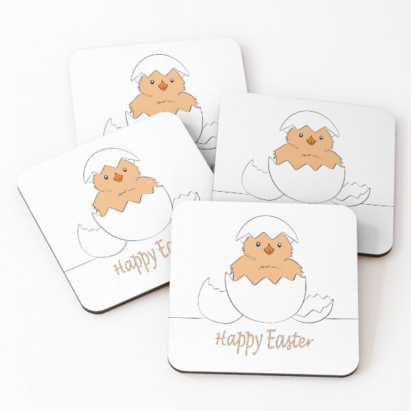 Item preview, Cute Chick Hatching - Happy Easter Minimalist Design designed and sold by purestylehub.