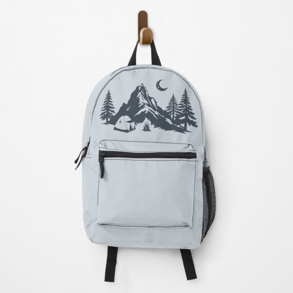 Item preview, Camping in the Mountains Under the Moonlight with Campfire. Camping Under the Stars designed and sold by Andrey Prokopenko.