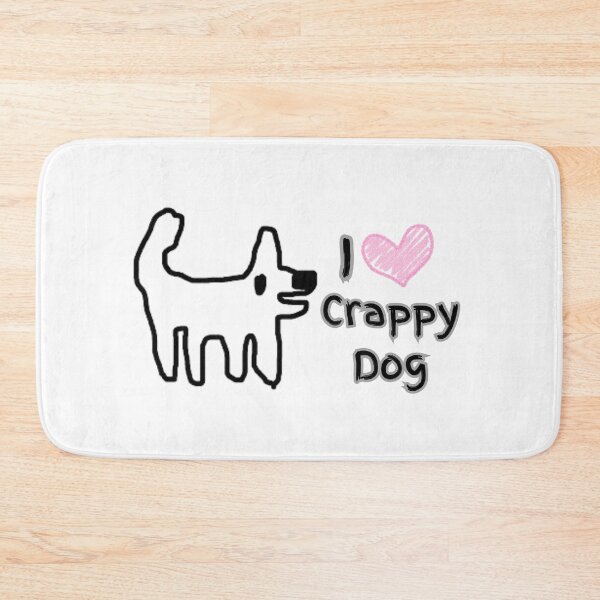 Item preview, I love crappy dog - happy dog, smile, love and cuddles! designed and sold by TheRubberOnion.