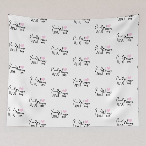 Item preview, I love crappy dog - happy dog, smile, love and cuddles! designed and sold by TheRubberOnion.