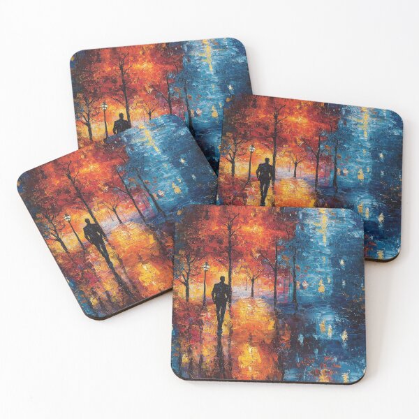 Item preview, Romantic Walk Through an Autumn Night designed and sold by The Art Morpher.