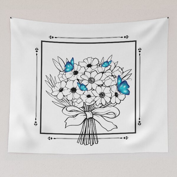 Item preview, Flower frame, buttterfly designed and sold by Paradise-Vibes.