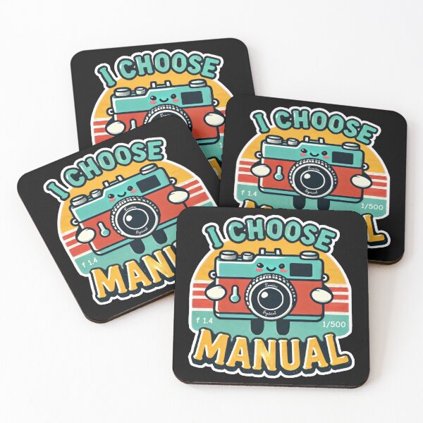 Item preview, I Choose Manual – Retro Camera Design Dark Version designed and sold by EmersionPrints.